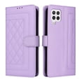 thumbnail image 2 of Compatible with Samsung Galaxy A22 4G Case, Premium Leather Wallet Book Case Magnetic Flip RFID Blocking Credit Card Holder Kickstand with Wrist Strap Shock Absorbing Case, Purple, 2 of 11