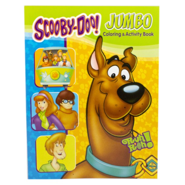 Scooby Doo Dark Yellow Background Cover Coloring Activity Book Walmart Com Walmart Com