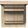 thumbnail image 2 of 8"W x 8"D x 8"H New Brighton Rough Sawn Corbel w/Backplate, Douglas Fir, 2 of 9