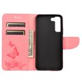 thumbnail image 5 of Feishell Wallet Case for Samsung Galaxy S22 5G,Retro PU Leather Butterfly Embossed Pattern Full Protection Anti-Scratch Magnetic Clasp Flip Holder Card Slots & Cash Pocket Phone Cover,Pink, 5 of 6