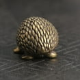 thumbnail image 5 of COSMOBETTY 1Pcs Solid Brass Hedgehog Shaped Ornament Golden Retro Desktop Mini Animal Sculpture Decor 3.4X2X1.7 in, 5 of 8