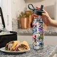thumbnail image 6 of Hydrapeak x NBA Officially Licensed All Team Sticker Print 20 oz Insulated Water Bottle with Straw Lid and Handle (Current), 6 of 6
