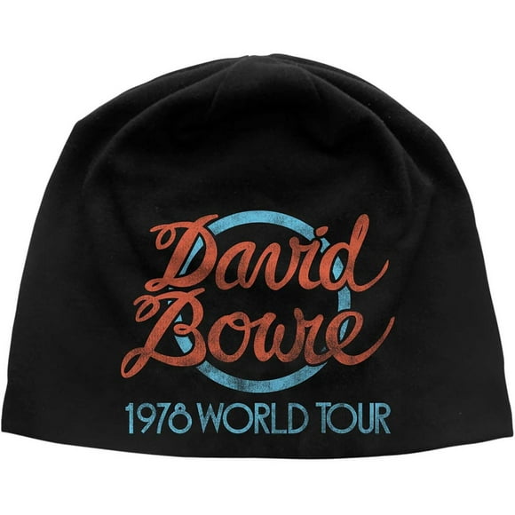 David Bowie Adult 1978 World Tour Logo Beanie