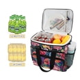 thumbnail image 2 of FORMRS Insulated Cooler Bag 24 Cans Capacity Soft Leakproof Lunch Box with Side Pockets, Ethereal Floral Harmony, 2 of 7