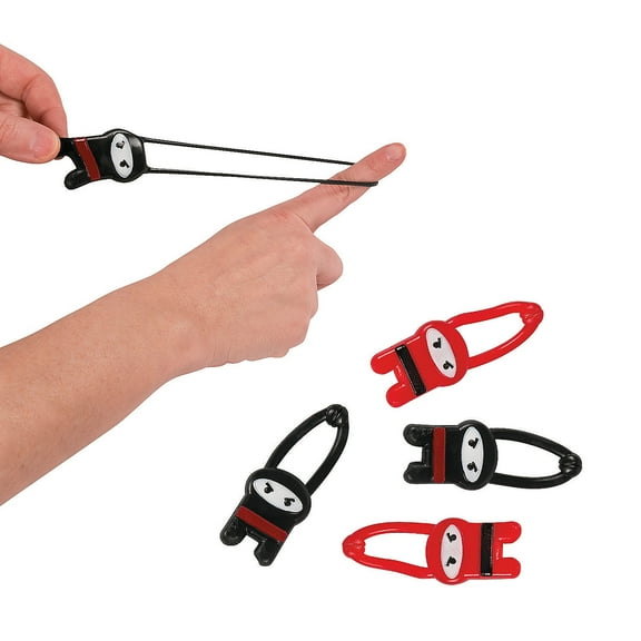 Stretchable Flying Ninjas - Party Favors - 12 Pieces