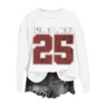 thumbnail image 2 of YueHuiYing Women Long Sleeve Sweatshirts Oversized Crewneck Pullover Casual Knit Graphic Tops Sweater, 2 of 6