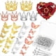 thumbnail image 2 of 166 Piezas de Decoración de para Ramo de Flores con 6 Adornos de para Pastel, 100 Alfileres de Ramillete, 60 Mariposas Multicolor, 2 of 5