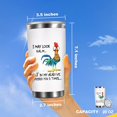 thumbnail image 2 of Chicken Choice for Chicken Lovers Women Men Funny Roaster Chicken Themed Ideas Girls for Friends 20 oz Stainless Steel Coffee Tumbler Cup Birthday Choice for Mothers Day Christmas, Chick, 2 of 7
