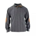 thumbnail image 4 of Qingpeng Men's Sweater Outdoor Casual Standing Collar Long-Sleeved Sweater Crewneck Sweatshirts, 4 of 6