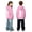 00#Pink31, variant on Shinyii Boys Pullover Hoodie Casual Letter Print Long Sleeve Sweatshirt, Black, Sizes 2-12