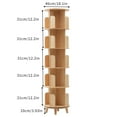 thumbnail image 2 of 5 Tier 360° Rotating Bookshelf Bookcase Storage Shelf Freestanding Display Rack, 2 of 10