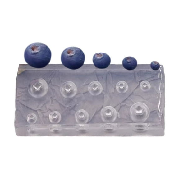 Aellinatey Silicone Blueberry Mold for Miniature Food Clay Resin Crafting Projects