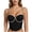 Black, variant on Solid Color Rhinestone Ruched Underwire Spaghetti Strap Camisole, Padded Slim Fit Corset Style Tank Top Inner Outer Shapewear Beige 85