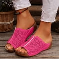 thumbnail image 2 of DAFEI Stylish Cut Women's Slides Breathable Comfortable Wedge Heel Mules, 2 of 7