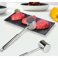 thumbnail image 4 of Meat Tenderizer Double-Sided Meat Mallet Made Of 304 Stainless Steel For Cutlets, Dishwasher Safe, 4 of 6