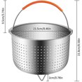 thumbnail image 3 of Promoción de invierno, cesta para vaporera, cesta para vaporera de verduras de acero inoxidable 304, cesta para vaporera de arroz, olla a presión, 3 of 4