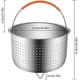 thumbnail image 3 of Promoción de invierno, cesta para vaporera, cesta para vaporera de verduras de acero inoxidable 304, cesta para vaporera de arroz, olla a presión, 3 of 4