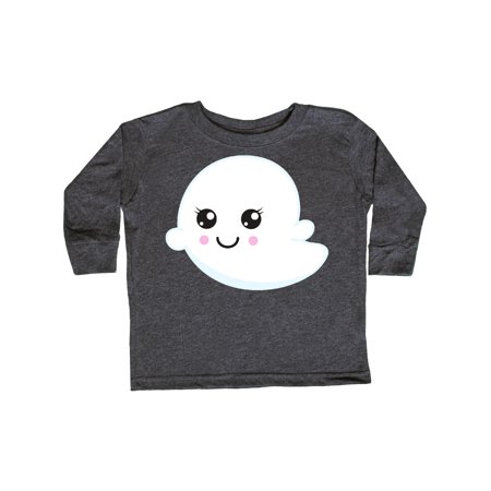 

Inktastic Cute Ghost Little Ghost Kawaii Ghost Halloween Gift Toddler Boy or Toddler Girl Long Sleeve T-Shirt