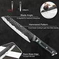 thumbnail image 2 of 8 inch Forged Kiritsuke Knife Damascus Stainless Steel Kitchen Chef's Knife, 2 of 5