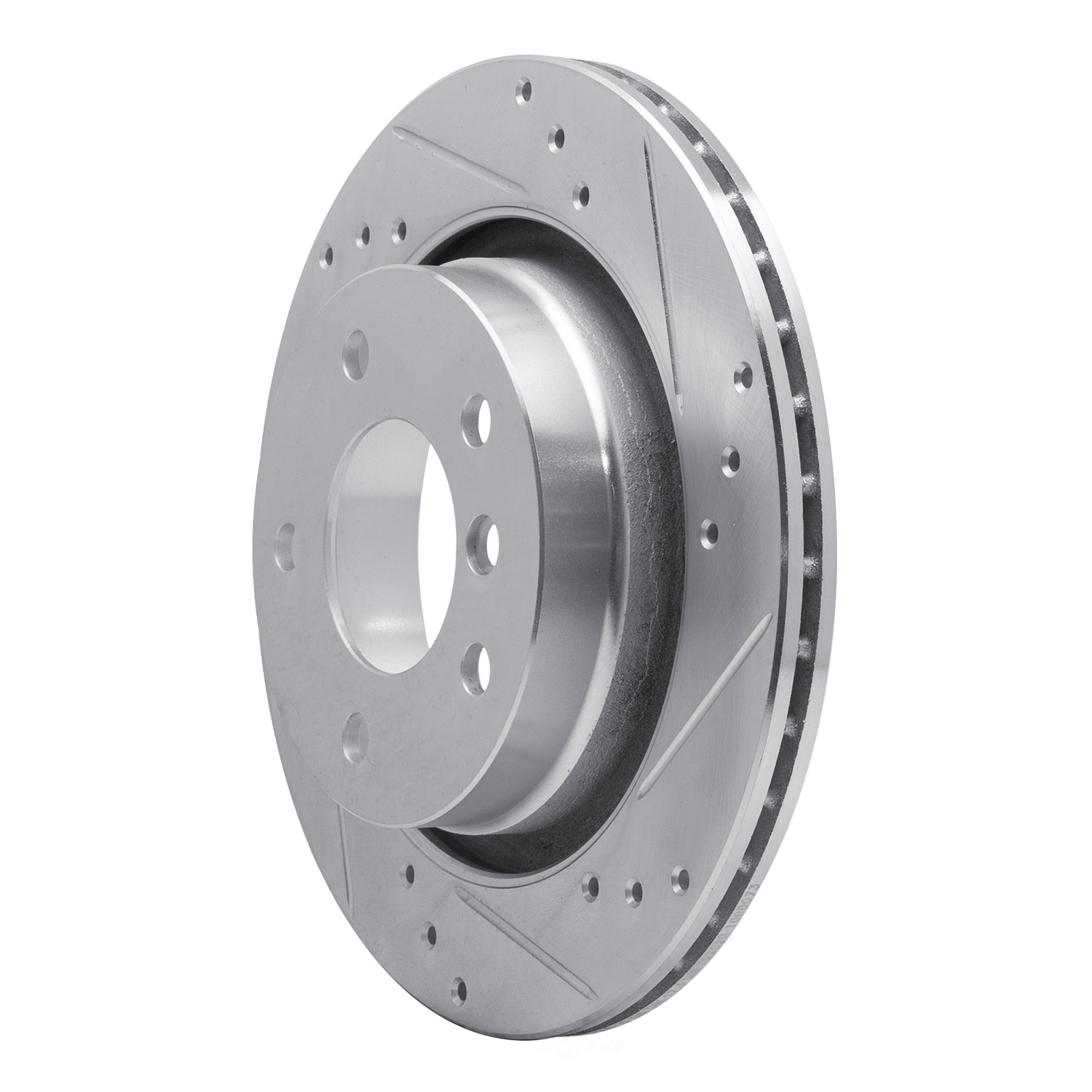 Dynamic Friction Company 631-31047R DFC Brake Rotor - Drilled And Slotted - Silver