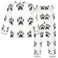 thumbnail image 2 of FORMRS Long Sleeve Top and Pants Pajama Set for Niños 2-Piece Sleepwear, Sizes 18M-8Y, Cartoon Cat Paw, 2 of 6
