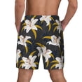 thumbnail image 4 of Fotbe Lilies Flowers Men’s Swim Trunks Quick Dry Swim Shorts Board Shorts with Mesh Lining-Small, 4 of 9