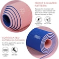 thumbnail image 4 of Non Slip TPE Yoga Mat with Alignment Marks 72 L x 32 W x 0.32 Th Inches Extra Wide Anti Tear Exercise Mat with Carrying Strap and Bag, 4 of 6