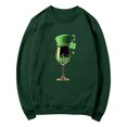 thumbnail image 3 of Uootdi Valentines Day Long Sleeve Shirts for Women Love Heart Print Crewneck Tops Valentines Holiday Cute Outfit Gift, 3 of 8