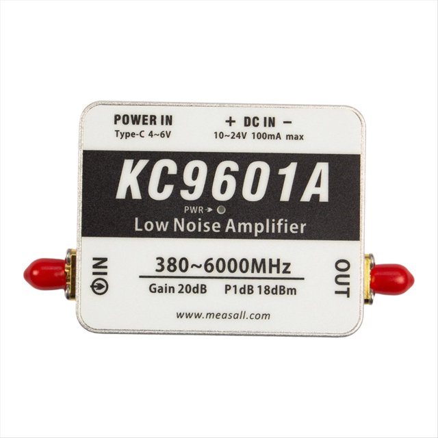 Módulo LNA de Banda Ultraancha KC9601A, Amplificador de Bajo Ruido de 380 MHz A 6 GHz, 2,4 G/5,8 G, 20 DB, Fuente de Alimentación Tipo C de Alta Ganancia.