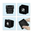 thumbnail image 4 of Flyshop 4 PCS Square M10 Thread Plastic Adjustable Leveling Foot Tube Insert Table Chair Tube End Blanking Caps, Black, 30 x 30 mm, 1-3/16" x 1-3/16", 4 of 6