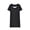 Black, variant on Women's Soft Short Sleeve Nightgown Crew Neck Stretchy Comfortable Loose Midi Bedroom Loungewear Dress Purple Pajama Skirt for Women XL