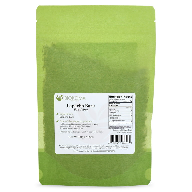 Lapacho Bark Pau d'Arco Dried 100g/3.55oz Herbal Tea - Biokoma