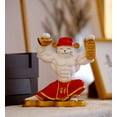 thumbnail image 4 of Lucky Cat Power Figurine - Gold Fortune Cat with Muscular Design | Resin Handmade Craft | Home & Office Decor, 4 of 6