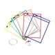 thumbnail image 3 of 6 fundas de bolsillo de borrado en , protectores de papel transparentes reutilizables con anilla, protectores de hojas de 25 x 35 cm,, 3 of 8