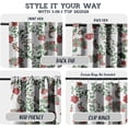 thumbnail image 3 of Vargottam 84 Inch Rod Pocket/Back Tab Cotton Curtains for Windows and Doors - Light Filtering Cotton - Light Filtering Drapes For Doors - Set of 2 Panels, 52"x84" - Motif Vine Design (White), 3 of 8