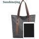 thumbnail image 4 of Bolsos de hombro de lona para mujer, bolsos casuales retro, bolso de trabajo, bolsos de mano, 4 of 4