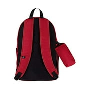Jordan Unisex Large Pack Bag 2 pc Set Backpack (Red), One Size