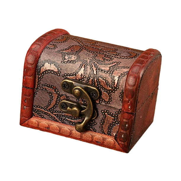 Caja de almacenamiento decorativa, caja del tesoro de la joyería, caja organizadora de artículos diversos, caja de madera, del tesoro, para pend Estilo A Macarena Cofre del tesoro