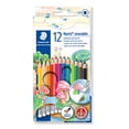 thumbnail image 1 of Lápices de colores borrables STAEDTLER, 12 colores, preafilados, 1 of 5