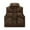 Coffee, variant on Coerni Girls Puffer Down Vest Kids Winter Warm Coat Sleeveless Padded Jacket Stand Collar Waistcoat Lightweight Trendy Outerwear