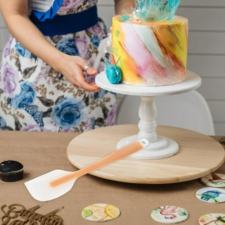 AURARMLET Silicone Butter Spatula Yellow Non Stick Tool for Baking Needs 1Pack