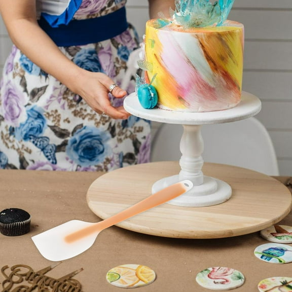 AURARMLET Silicone Butter Spatula Yellow Non Stick Tool for Baking Needs 1Pack