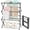 Black, variant on KINGRACK Expandable Clothes Drying Rack, Foldable & Collapsible Steel Laundry Drying Racks, White