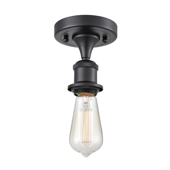 Innovations Lighting - Ballston - 1 Light Bare Bulb Semi-Flush Mount In