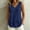 Navy, variant on Tank Tops for Women Casual V Neck Ruffle Hem Babydoll Tanks Sleeveless Flowy Peplum Tops