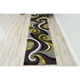 thumbnail image 6 of Premium 3D Hand Carved Modern Abstract 5x8 5x7 Rug Contemporary 327 Yellow, 6 of 12