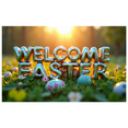 thumbnail image 6 of Colorful Welcome Easter Banner with Bunny Elements Background Party Decorations for Easter Celebrations Family Gatherings Event Decor Photo Backdrop, 6 of 8