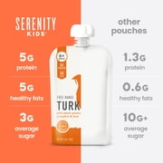 Serenity Kids Free Range Turkey Stage 2 Baby Food Organic Sweet Potato Pumpkin & Beet, 3.5oz Pouch