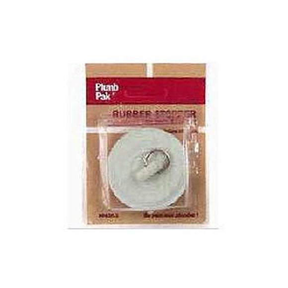 Plumb Pak PP820-1 White Drain Stopper - 1.12 - 1.25