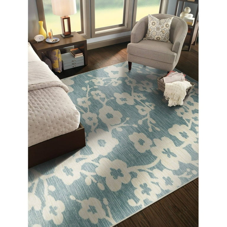 Mohawk Home Aurora 5 x 8 Teal Indoor Geometric Kids Area Rug Mohawk Home Aurora 5 x 8 Teal Indoor Geometric Kids Area Rug